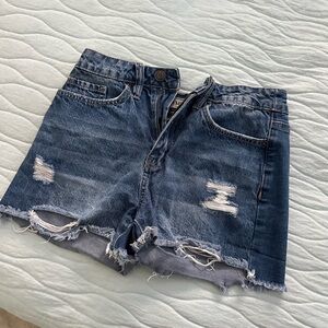 Denim Distressed Women Shorts
